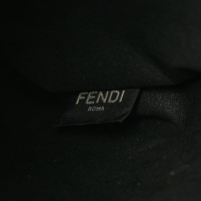 Fendi Soft Nappa Logo Small Drawstring Pouch Bag Rosa Quarzo Black 6 of 10
