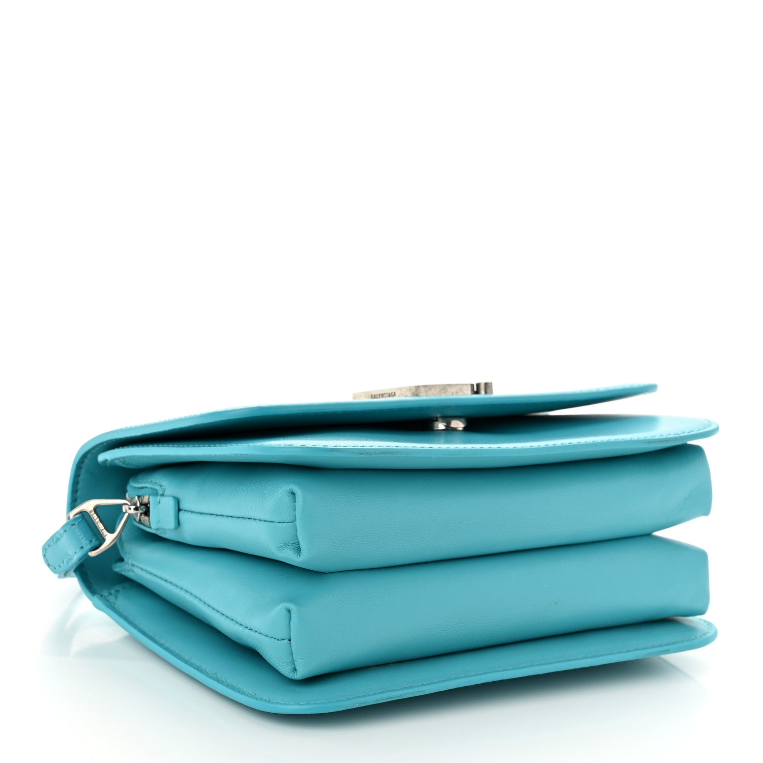Balenciaga Shiny Box Calfskin Small B Bag Turquoise 4 of 10