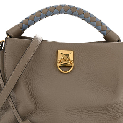 Mulberry Heavy Grain Small Iris Tote Powder Grey Pale Slate 8 of 14