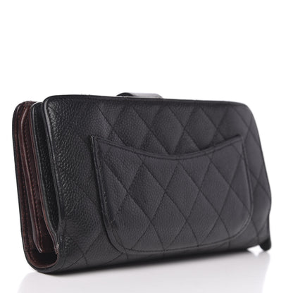 Chanel Caviar Quilted CC French Wallet Black 3 of 16