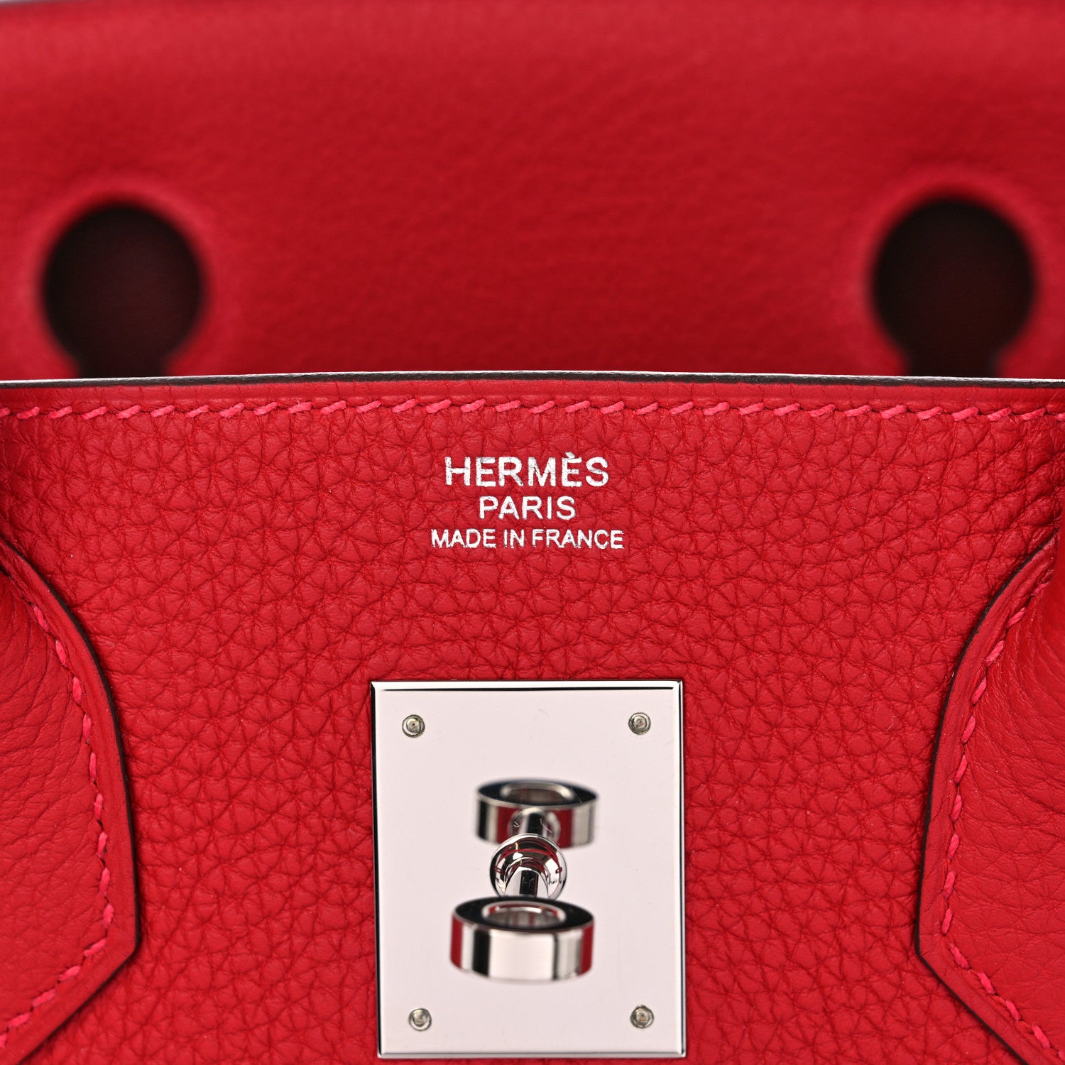Hermes Togo Verso Birkin 30 Rouge Vif Rouge H 6 of 11