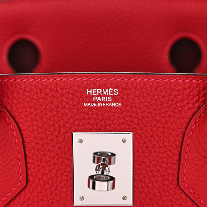 Hermes Togo Verso Birkin 30 Rouge Vif Rouge H 6 of 11