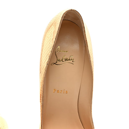 Christian Louboutin Ayers Metal Nodo Bow 120 Pumps 39 Gold 8 of 9
