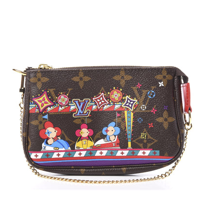 Louis Vuitton Monogram 2020 Christmas Animation Bumper Cars Mini Pochette Accessories Coquelicot 1 of 9
