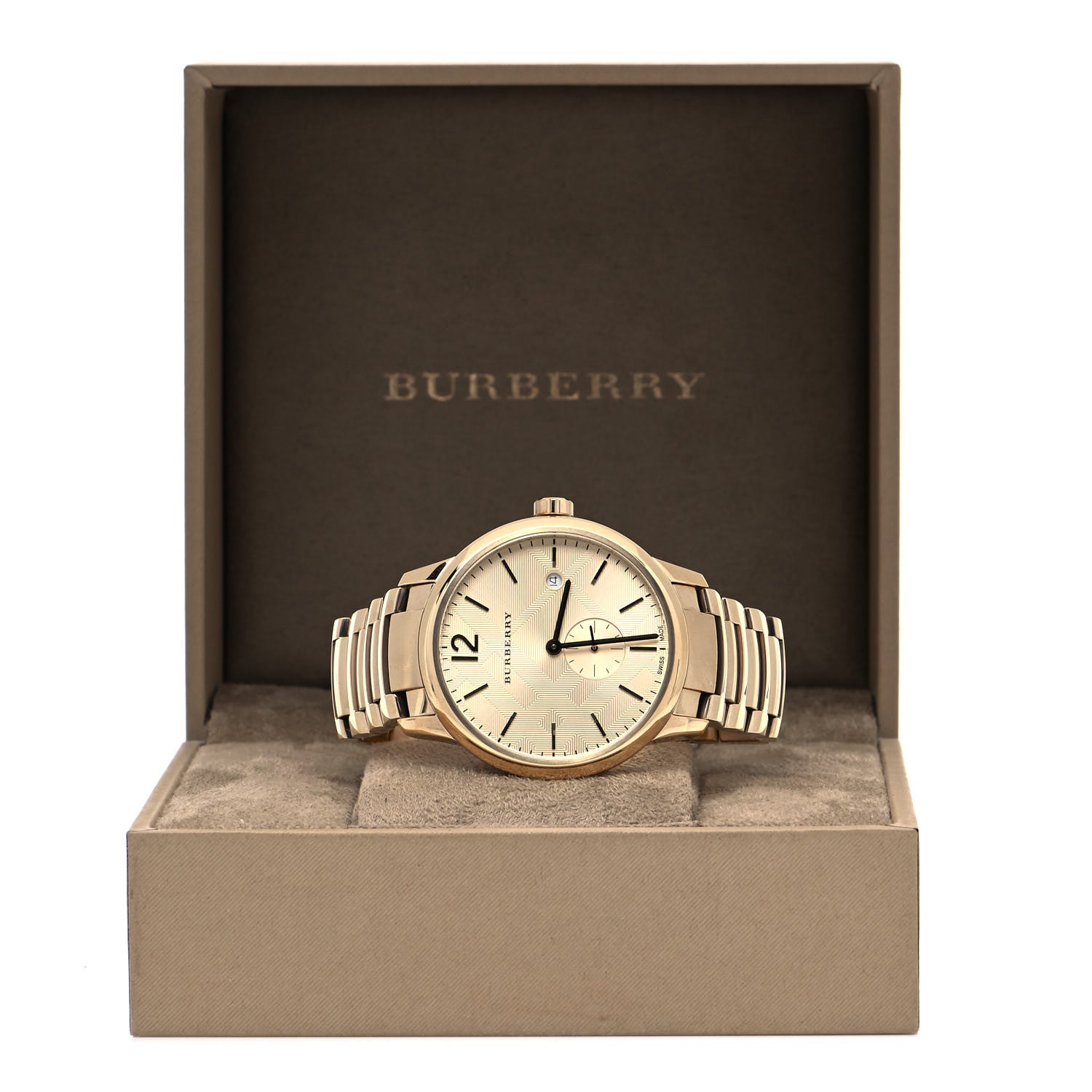 Burberry Stainless Steel 40mm Classic Round Quartz Watch Gold BU10006 5 of 5