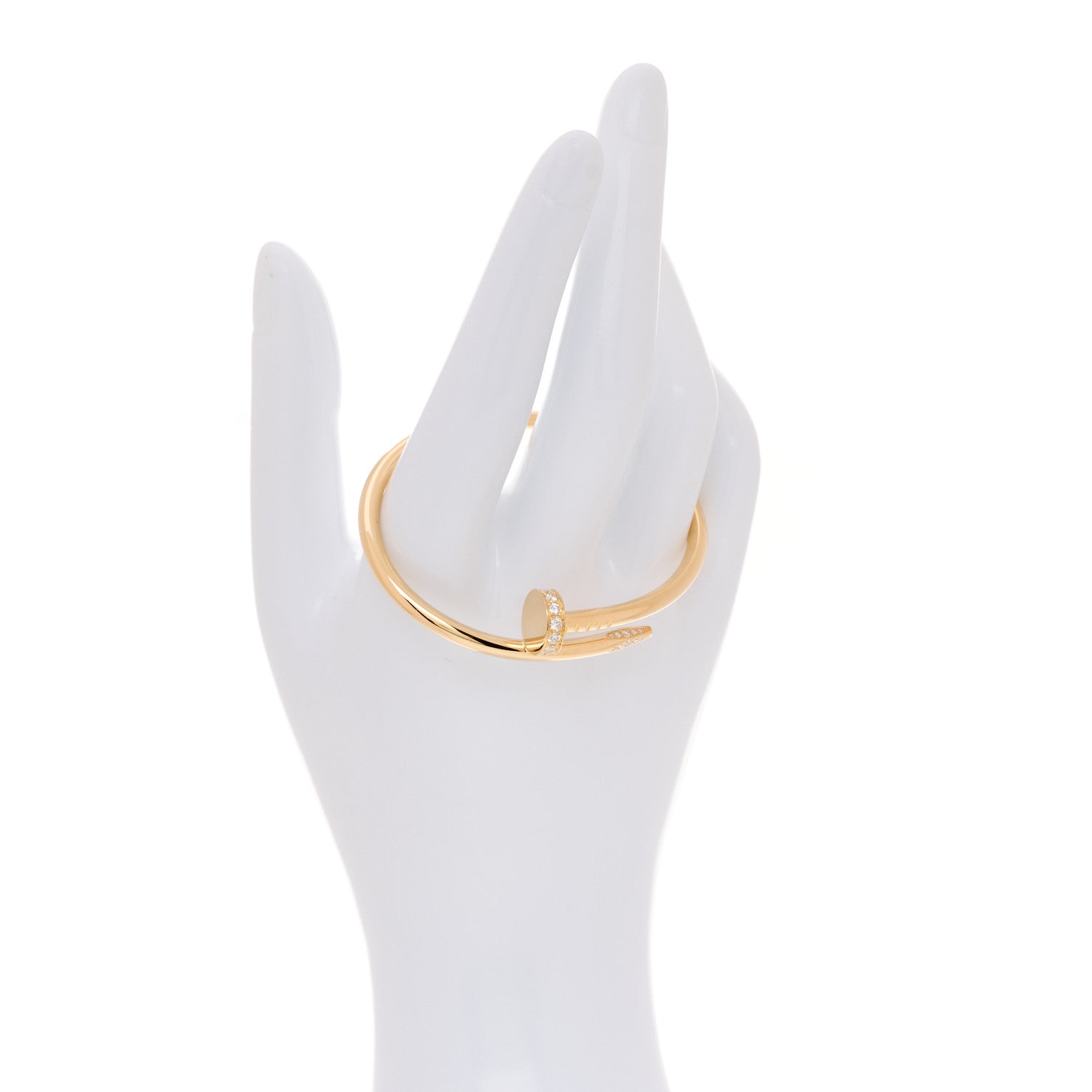 Cartier 18K Yellow Gold Diamond Juste Un Clou Bracelet 15 2 of 6