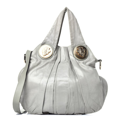 Gucci Calfskin Small Hysteria Top Handle Bag Grey 1 of 9
