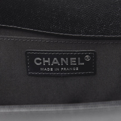 Chanel Caviar Quilted Medium Boy Flap Black 7 of 10