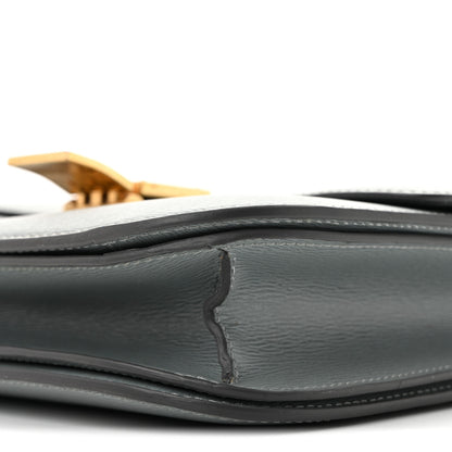 Celine Liege Calfskin Medium Classic Box Flap Bag Storm 10 of 13