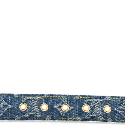 Louis Vuitton Denim Ardillon 30mm Belt 85 34 Blue 3 of 5