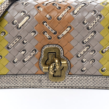 Bottega Veneta Nappa Ayers Intrecciato Club Stitch Knot Clutch Chamomile 9 of 9