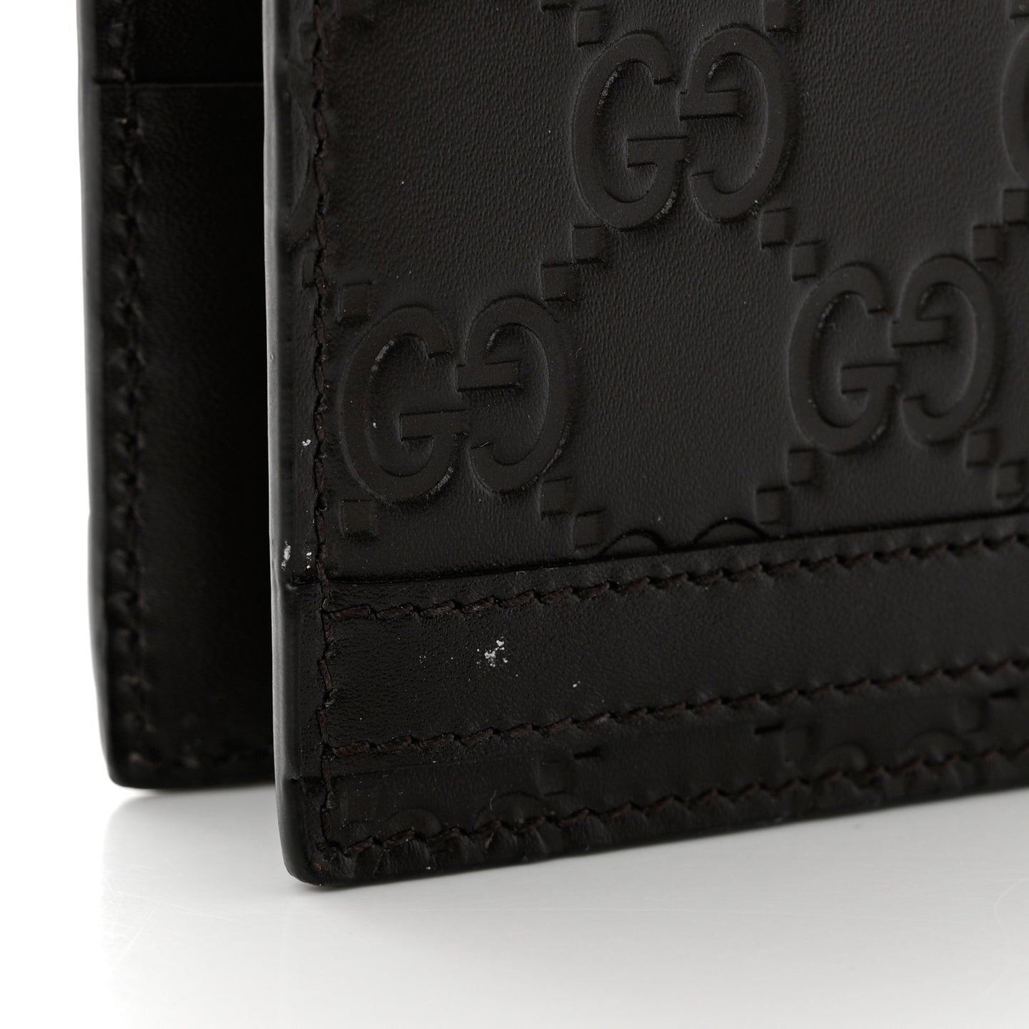 Guccissima Bi-Fold Wallet Chocolate