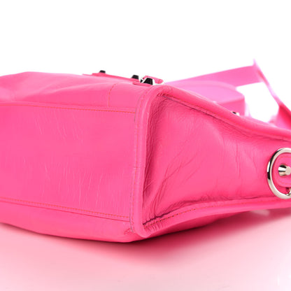 Balenciaga Agneau Classic Silver Hardware S City Rose Fluo 9 of 9