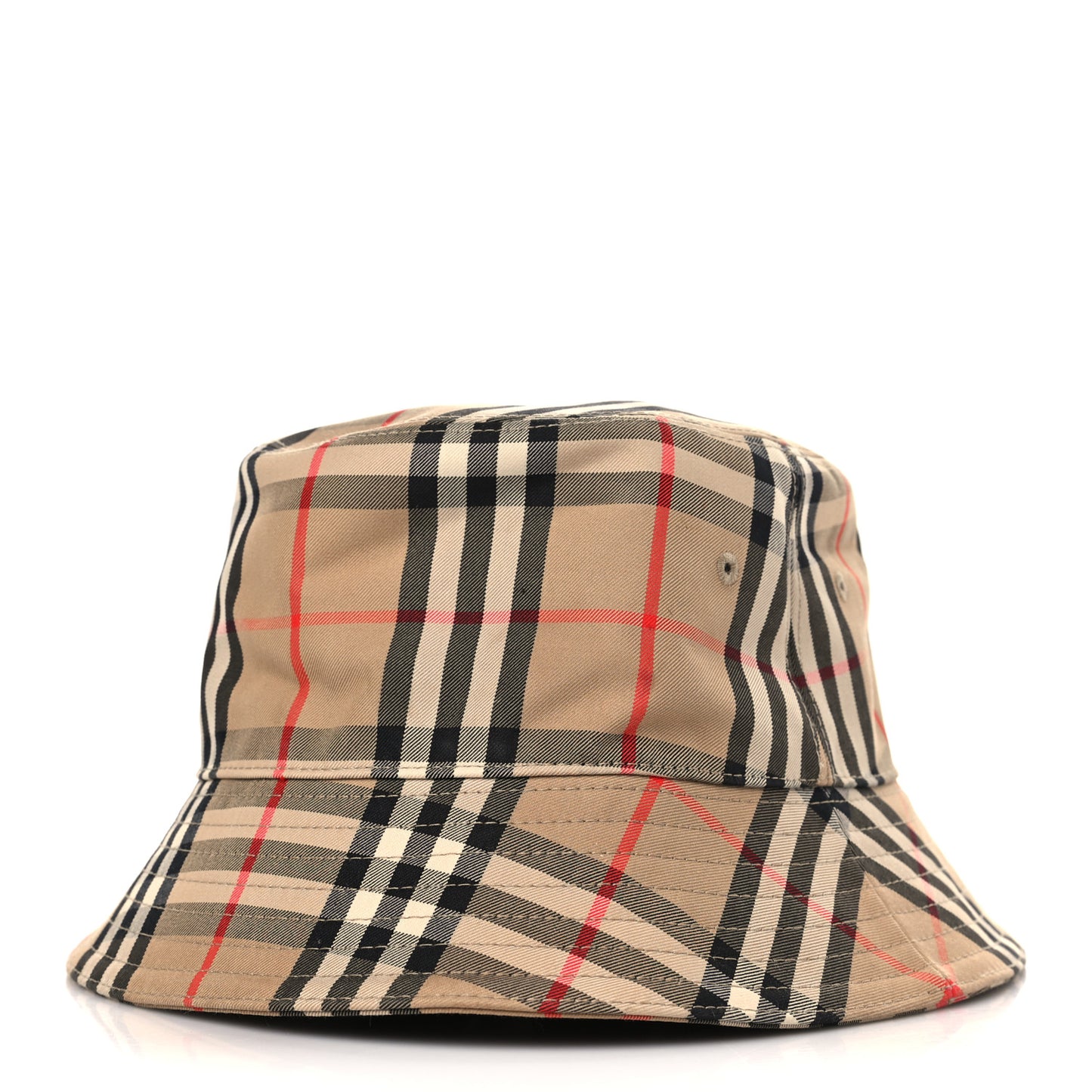 Technical Cotton Vintage Check Bucket Hat L Archive Beige