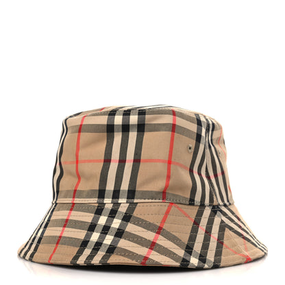 Burberry Technical Cotton Vintage Check Bucket Hat L Archive Beige 1 of 7