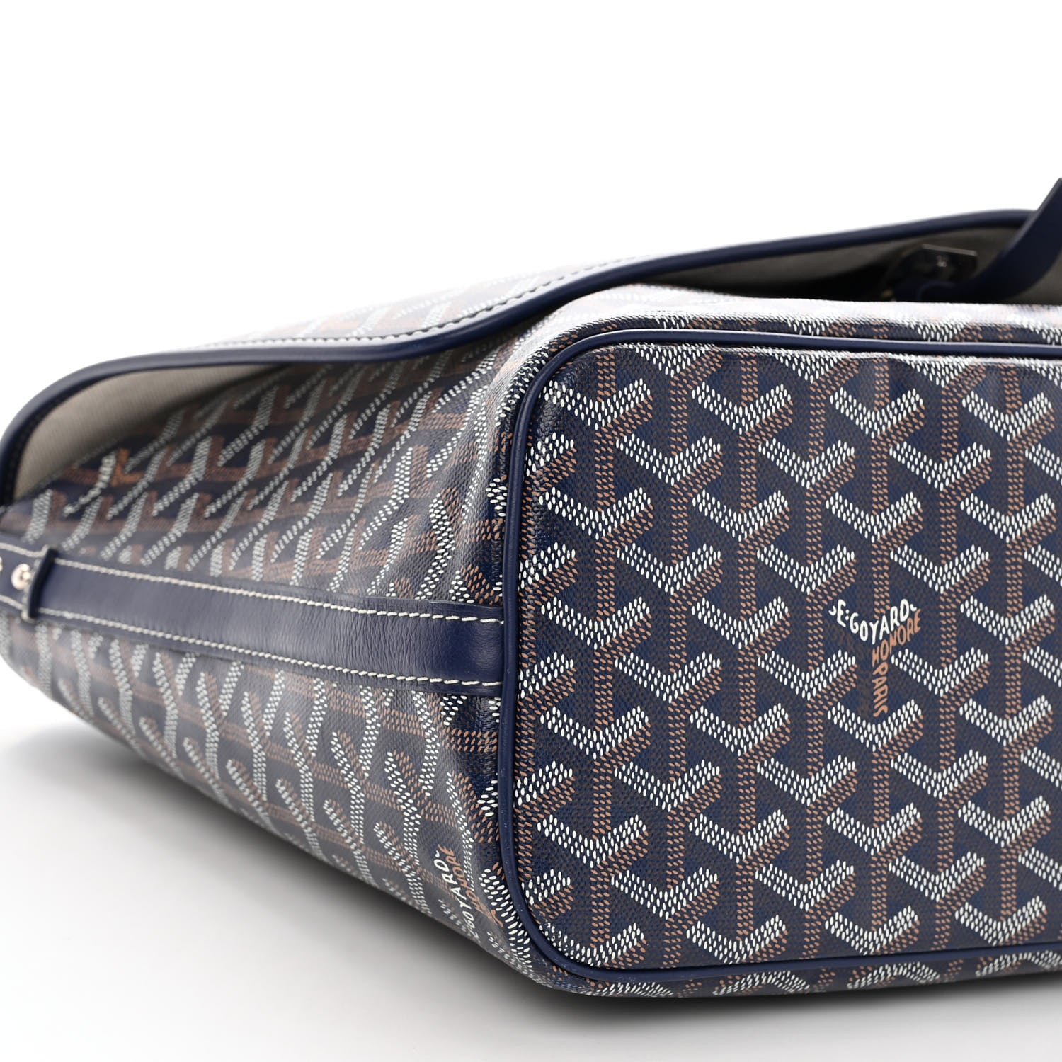 Goyard Goyardine Capetien Messenger Bag Navy 6 of 7