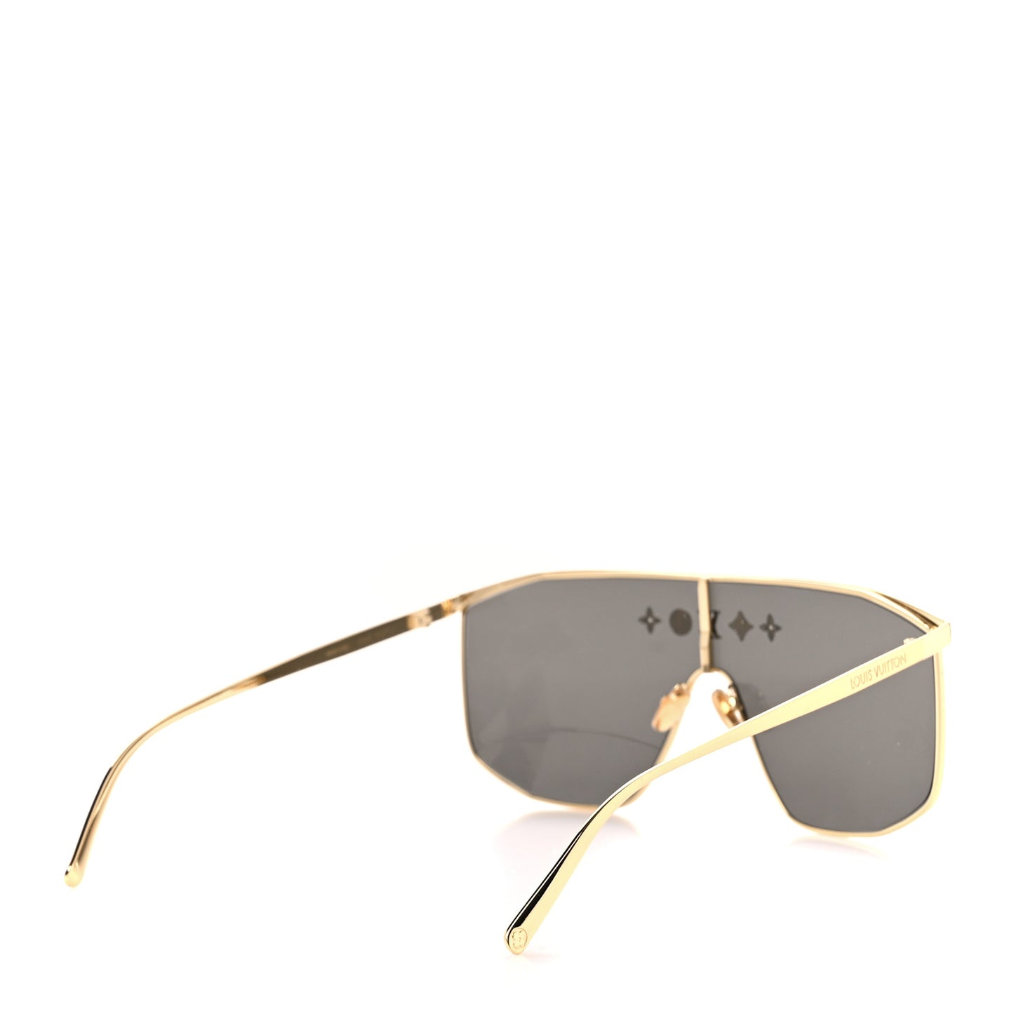 Metal LV Golden Mask Sunglasses Z1853U Gold
