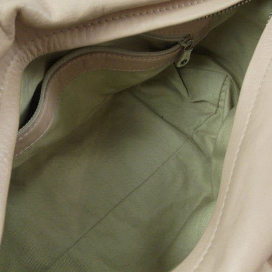 Calfskin Silverado Shoulder Bag Beige Rose