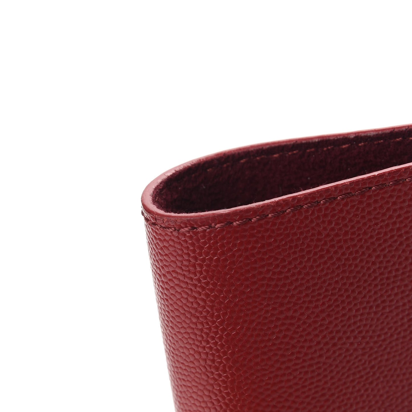 Caviar Medium Studded Deauville Tote Red
