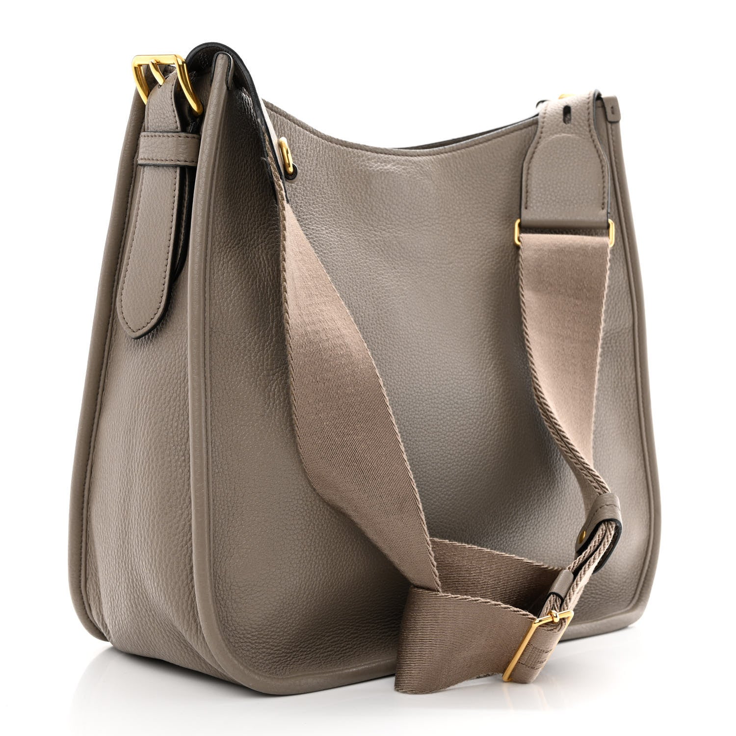 Prada Vitello Daino Messenger Hobo Argilla 3 of 16