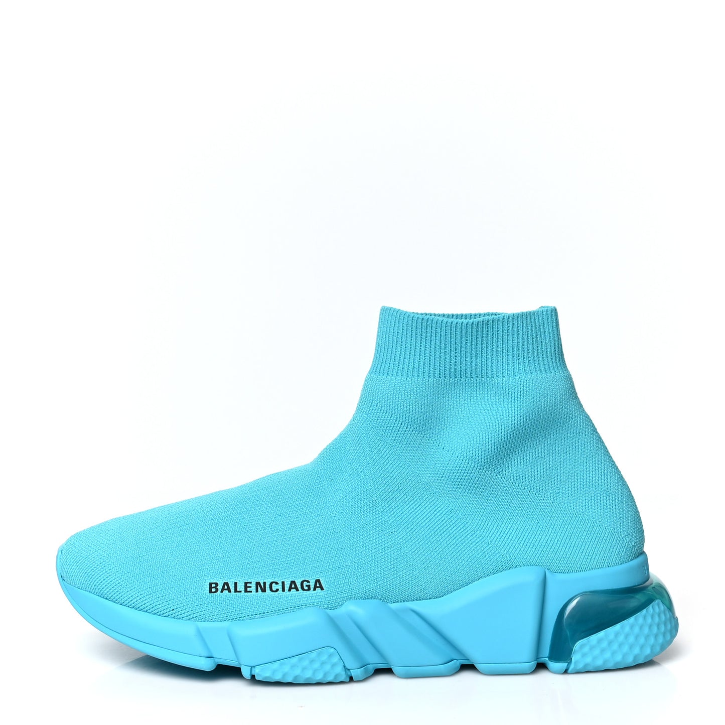 Technical 3D Recycled Knit Clear Sole Womens Speed Sneakers 39 Light Blue
