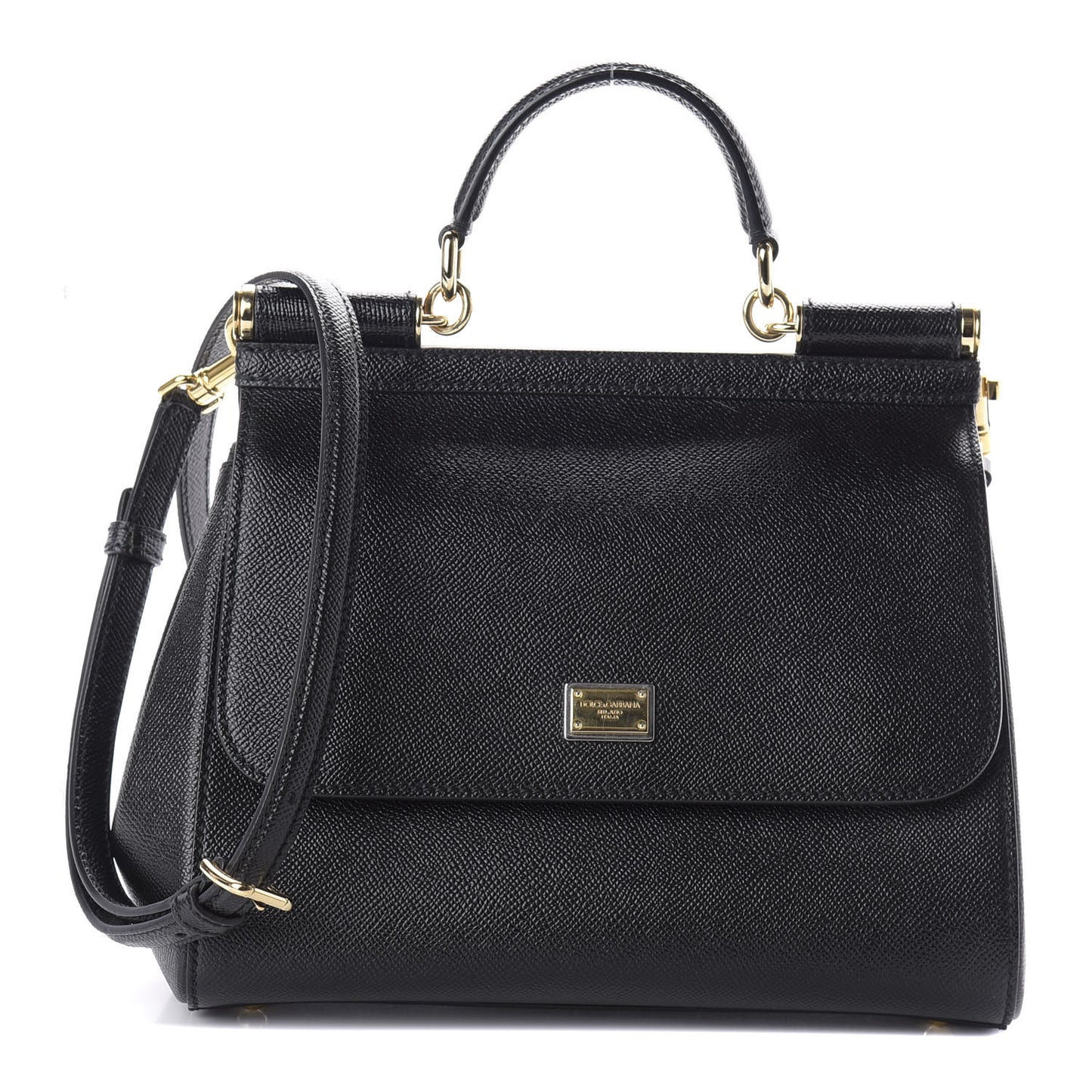 Dauphine Medium Miss Sicily Satchel Black
