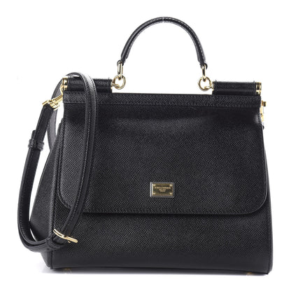 Dolce & Gabbana Dauphine Medium Miss Sicily Satchel Black 1 of 9