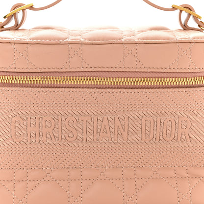 Christian Dior Lambskin Cannage Small Diortravel Vanity Case Rose Des Vents 8 of 11