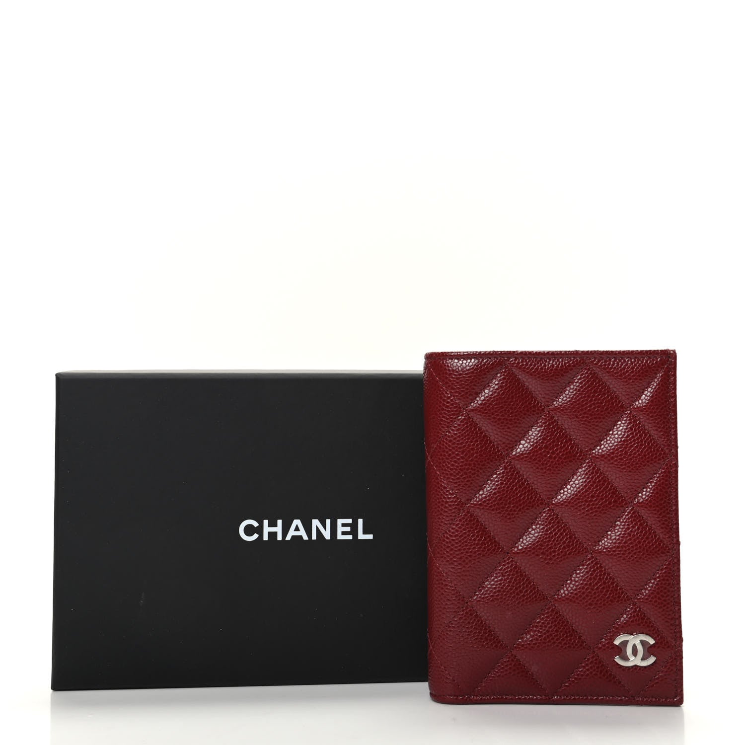 Chanel Caviar Quilted Passport Holder Red 8 of 8
