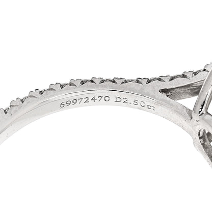 Tiffany Platinum Diamond 2.50ct Soleste Round Brilliant Engagement Ring 52 6 7 of 8