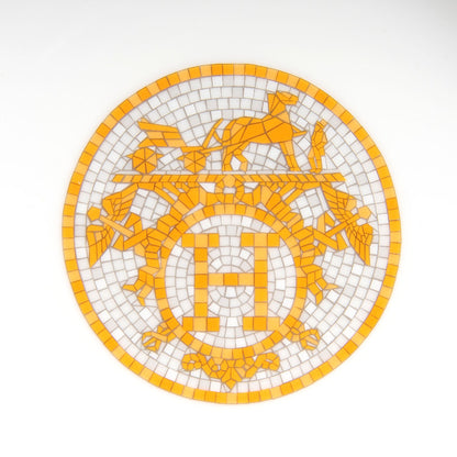 Hermes Porcelain Mosaique au 24 Calotte Plate Set of 2 2 of 4