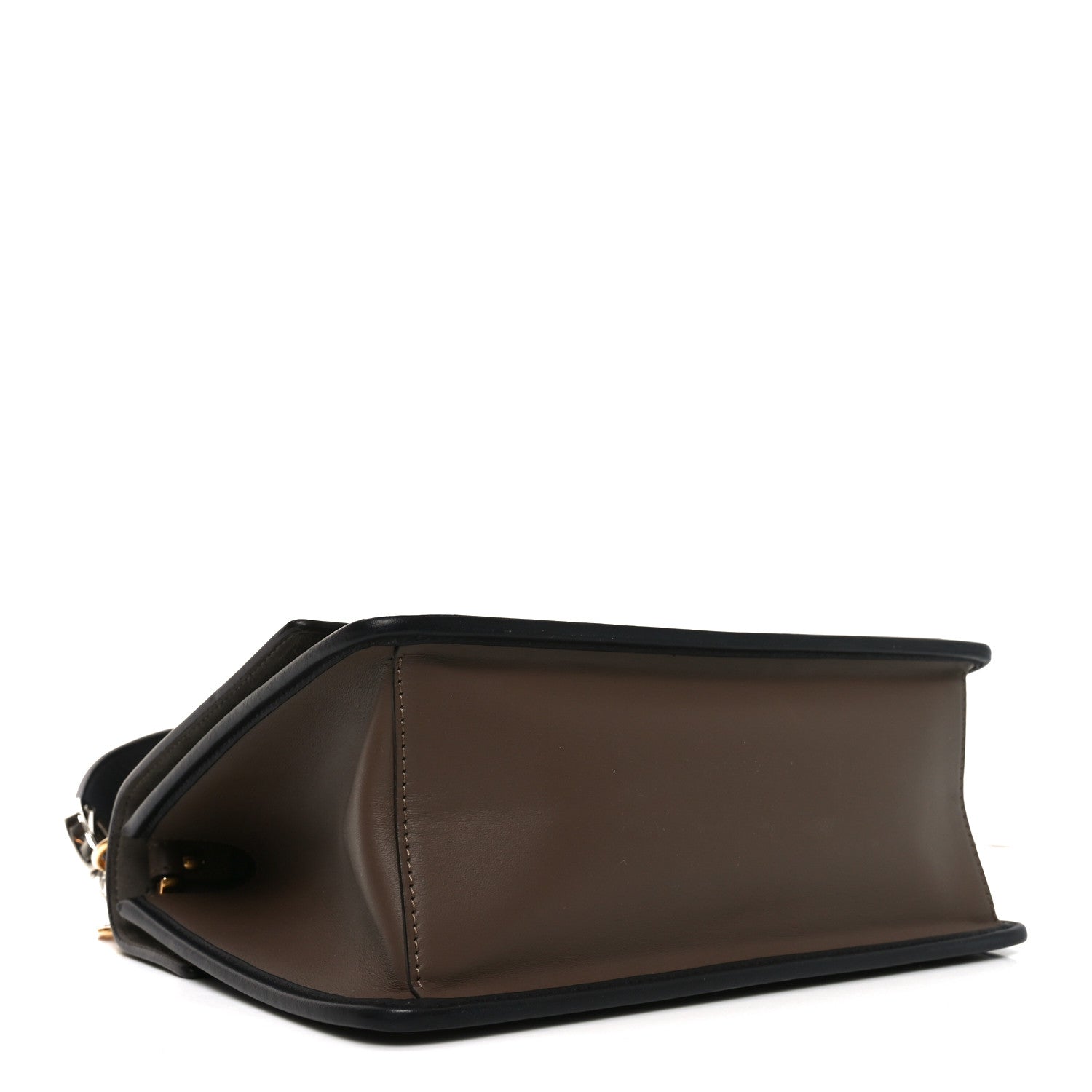 Fendi Vitello Century F is Fendi Bi-Color FF 1974 Embossed Kan I Shoulder Bag Maya Black 6 of 19