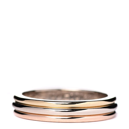 Cartier 18K White Pink Yellow Gold Trinity Wedding Band Ring 49 4.75 1 of 4