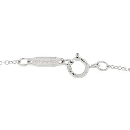 Tiffany 18K White Gold Diamond Cushion Pendant Necklace 5 of 6