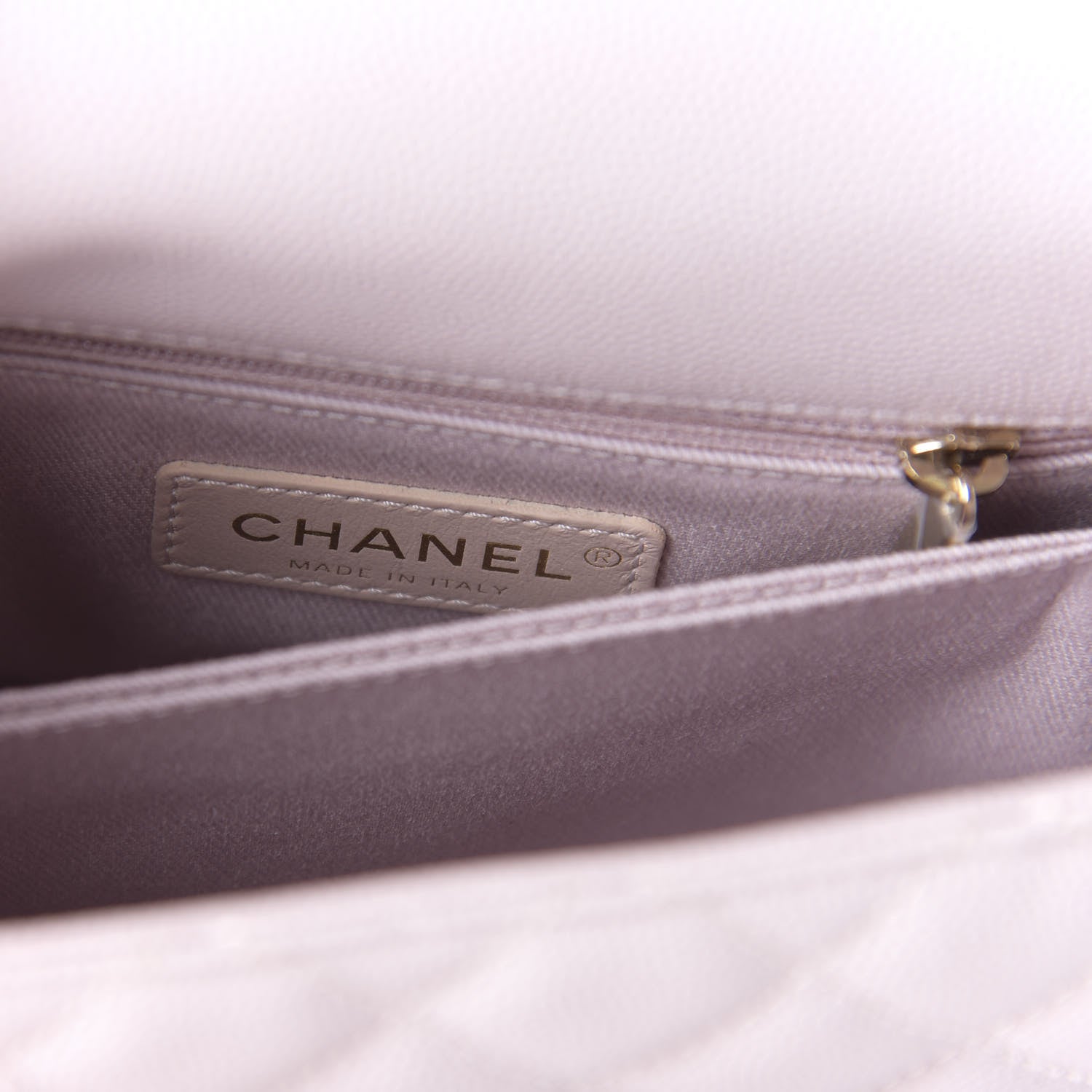 Chanel Caviar Quilted Mini Coco Handle Flap Lilas Lilac 8 of 11
