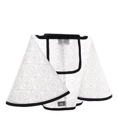 Chanel PVC Calfskin Coco Bag Raincoat White Black 3 of 5