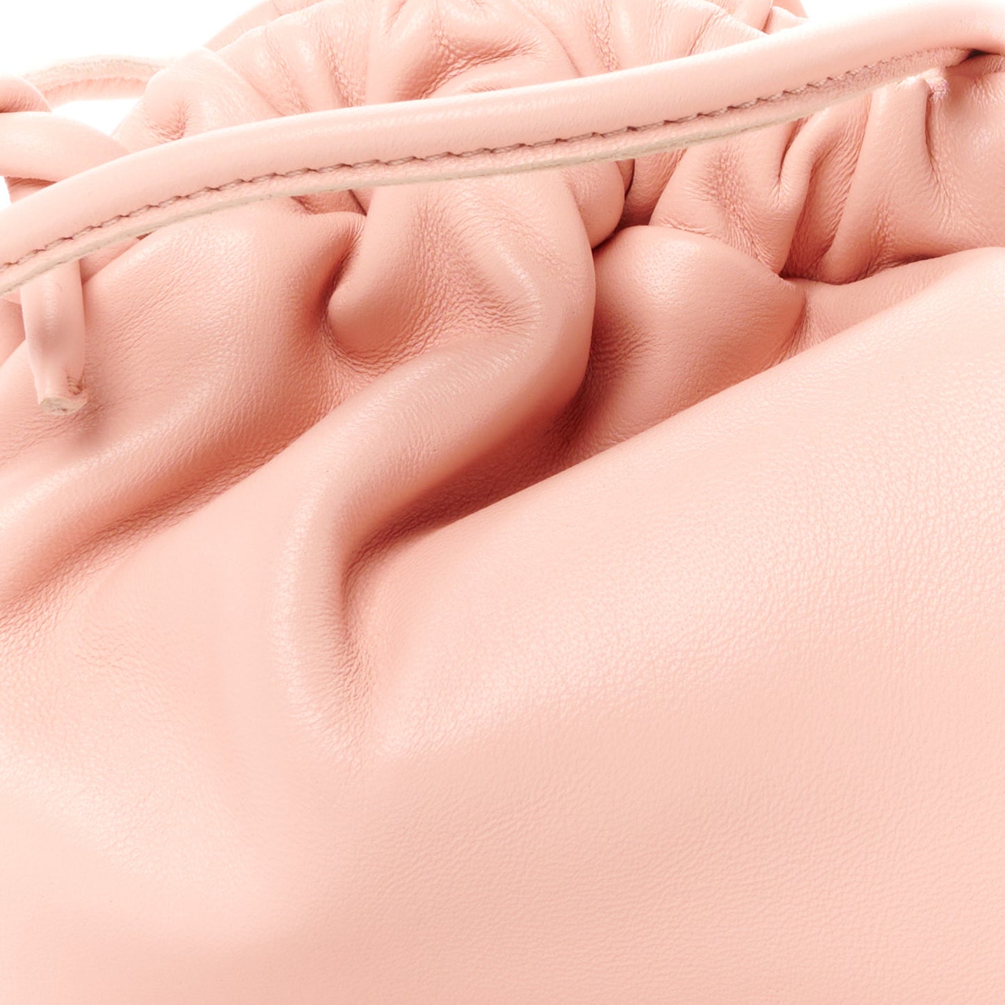 Lambskin Mini Cloud Clutch Dahlia