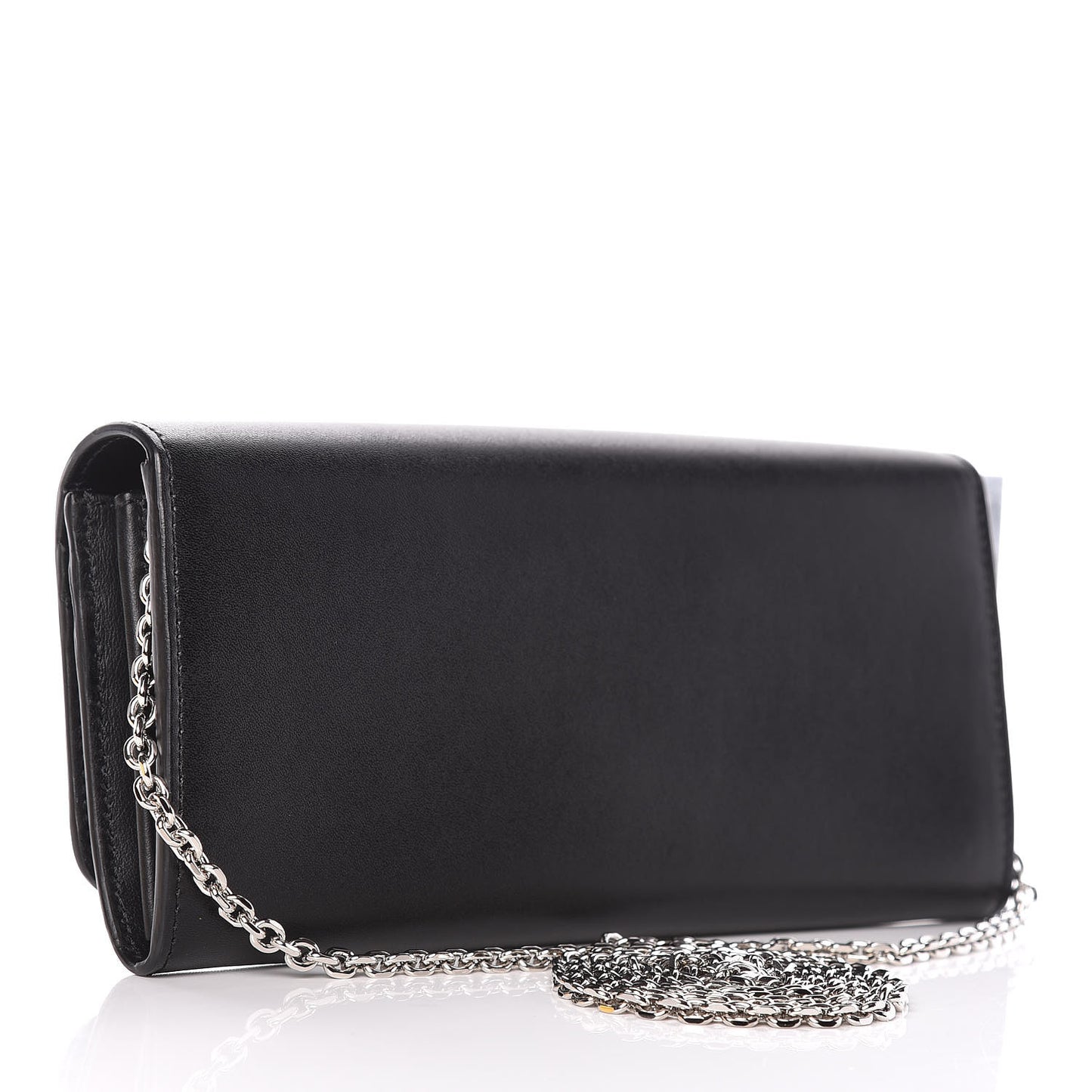 Vitello Liberty Studded Continental Wallet On Chain Black Multicolor
