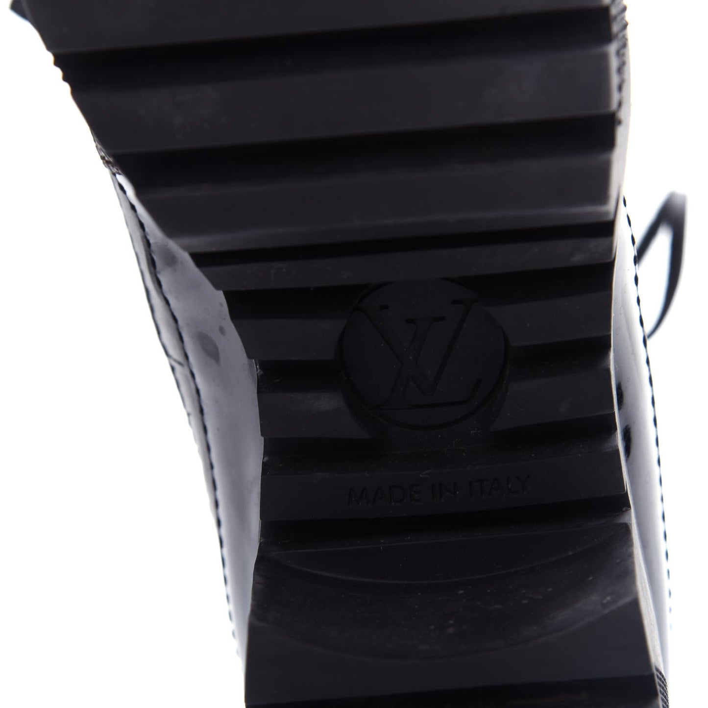 Suede Calfskin Monogram Laureate Platform Desert Boots 38 Black