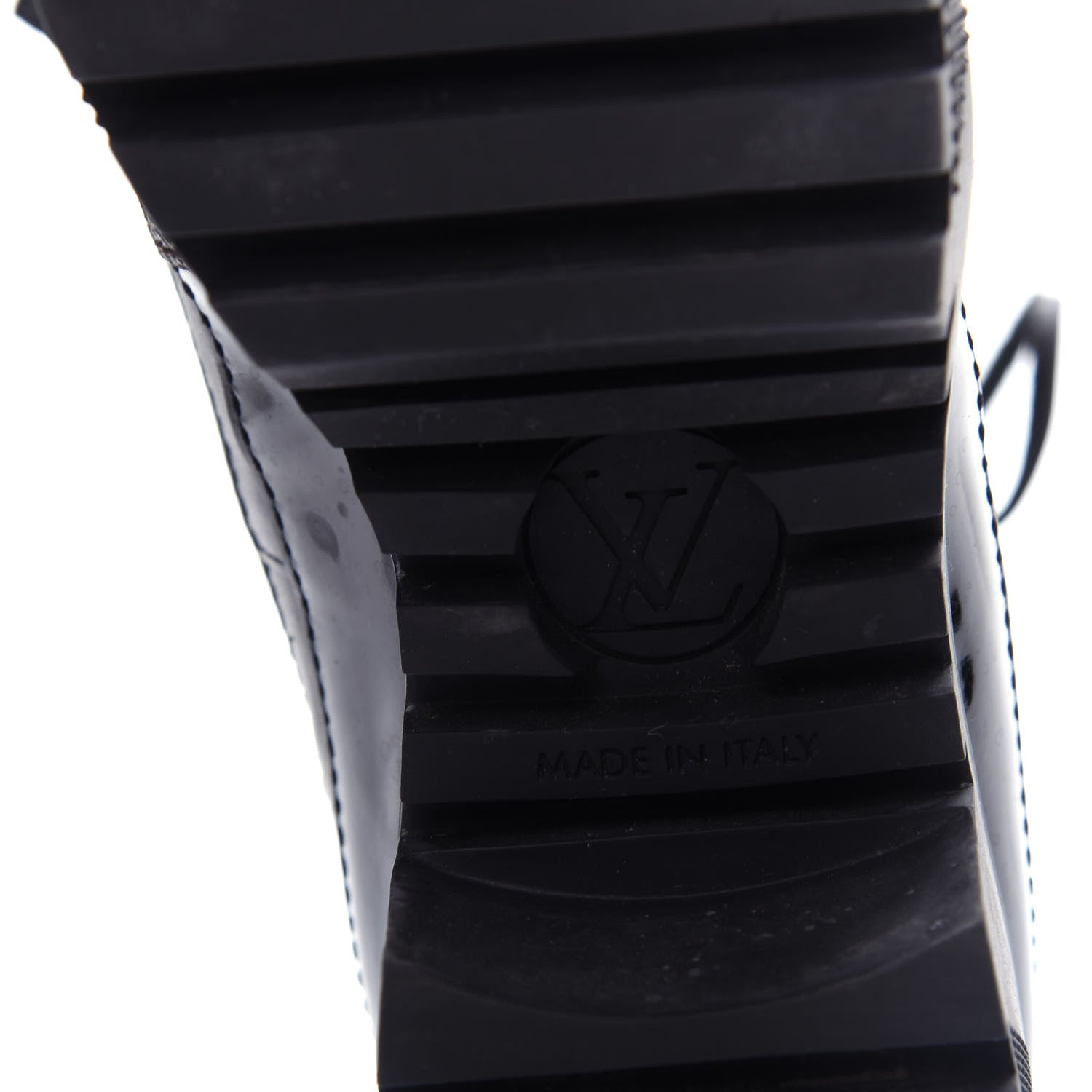 Louis Vuitton Suede Calfskin Monogram Laureate Platform Desert Boots 38 Black 9 of 10