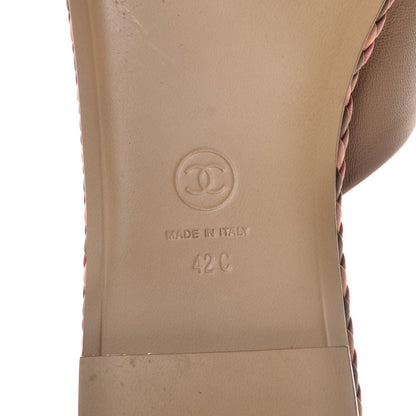 Chanel Lambskin Mule Sandals 42 Light Brown 6 of 9