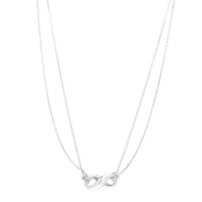 Tiffany Sterling Silver Figure 8 Pendant Necklace 1 of 4