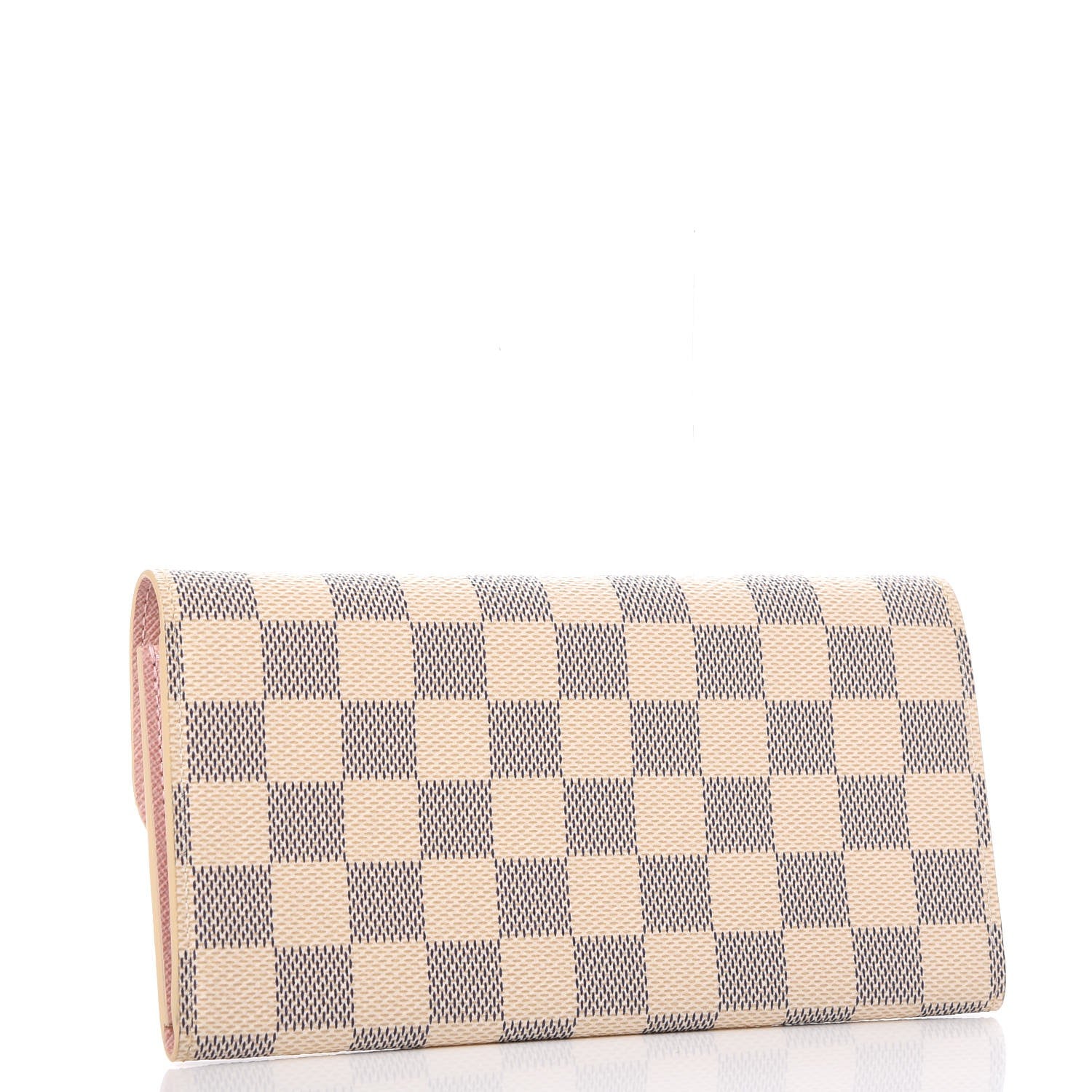 Louis Vuitton Damier Azur Emilie Wallet Rose Ballerine 3 of 7