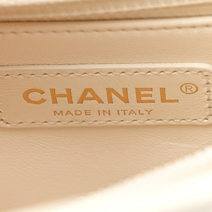 Chanel Caviar Quilted Small Coco Handle Flap White 6 of 11
