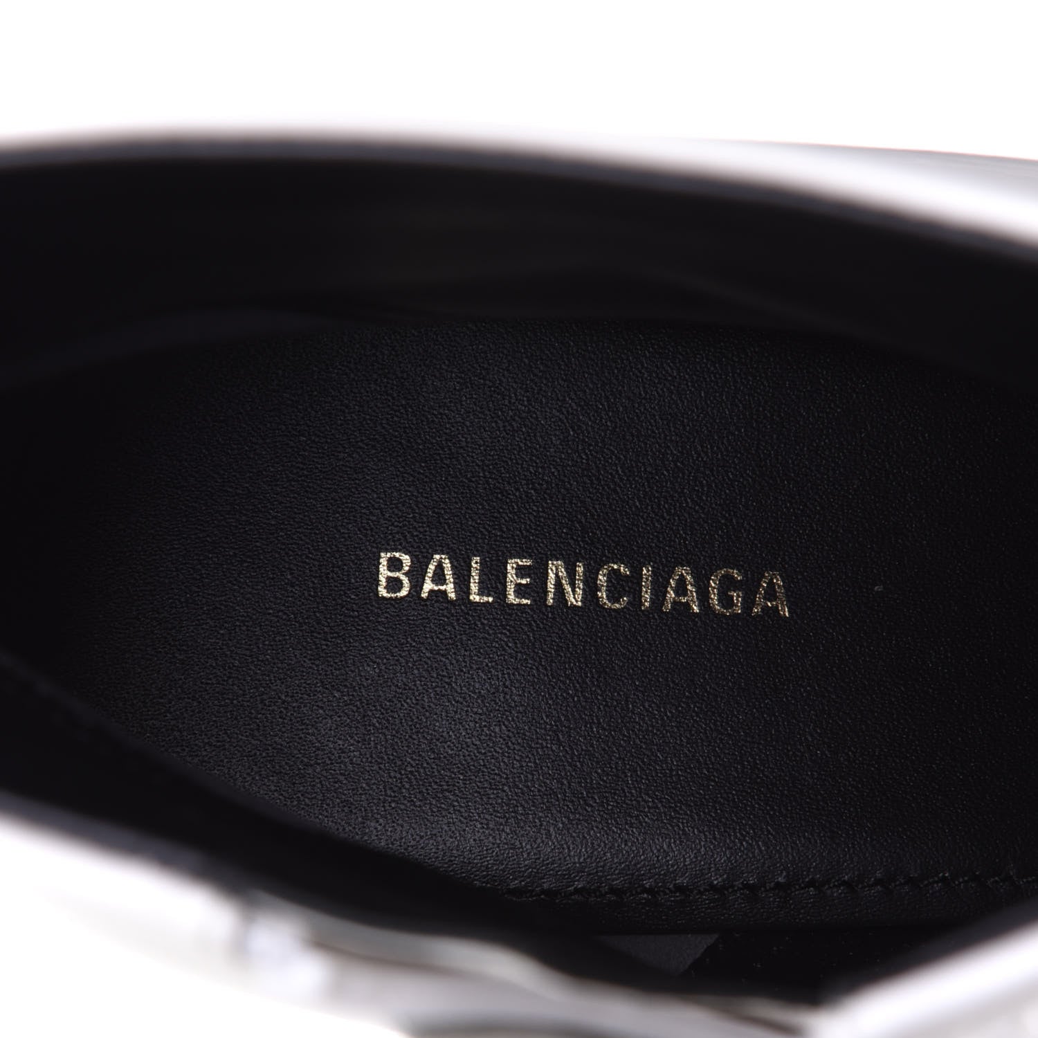 Balenciaga Patent BB Pointy Toe Ankle Booties 36 Optical White 9 of 10