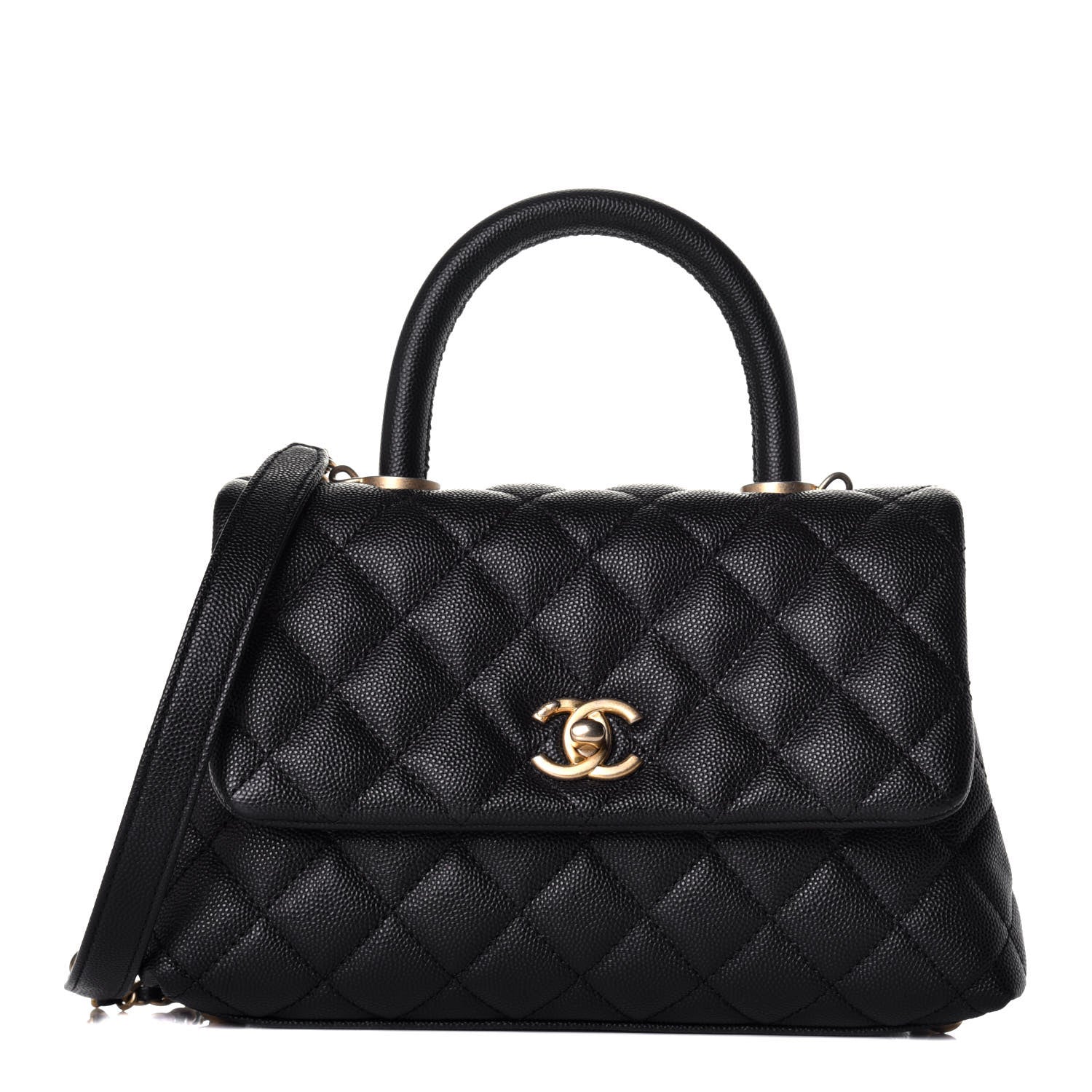 Chanel Caviar Quilted Mini Coco Handle Flap Black 1 of 11