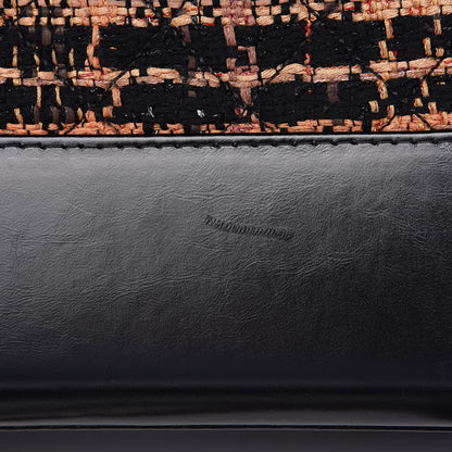 Chanel Tweed Calfskin Medium Gabrielle Hobo Black Brown 11 of 12