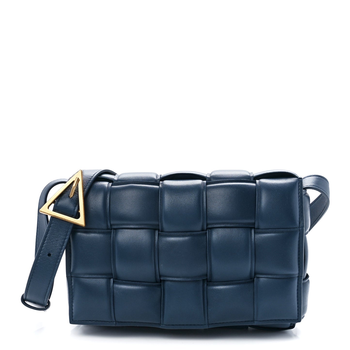 Nappa Maxi Intreccio Padded Cassette Crossbody Bag Cruise