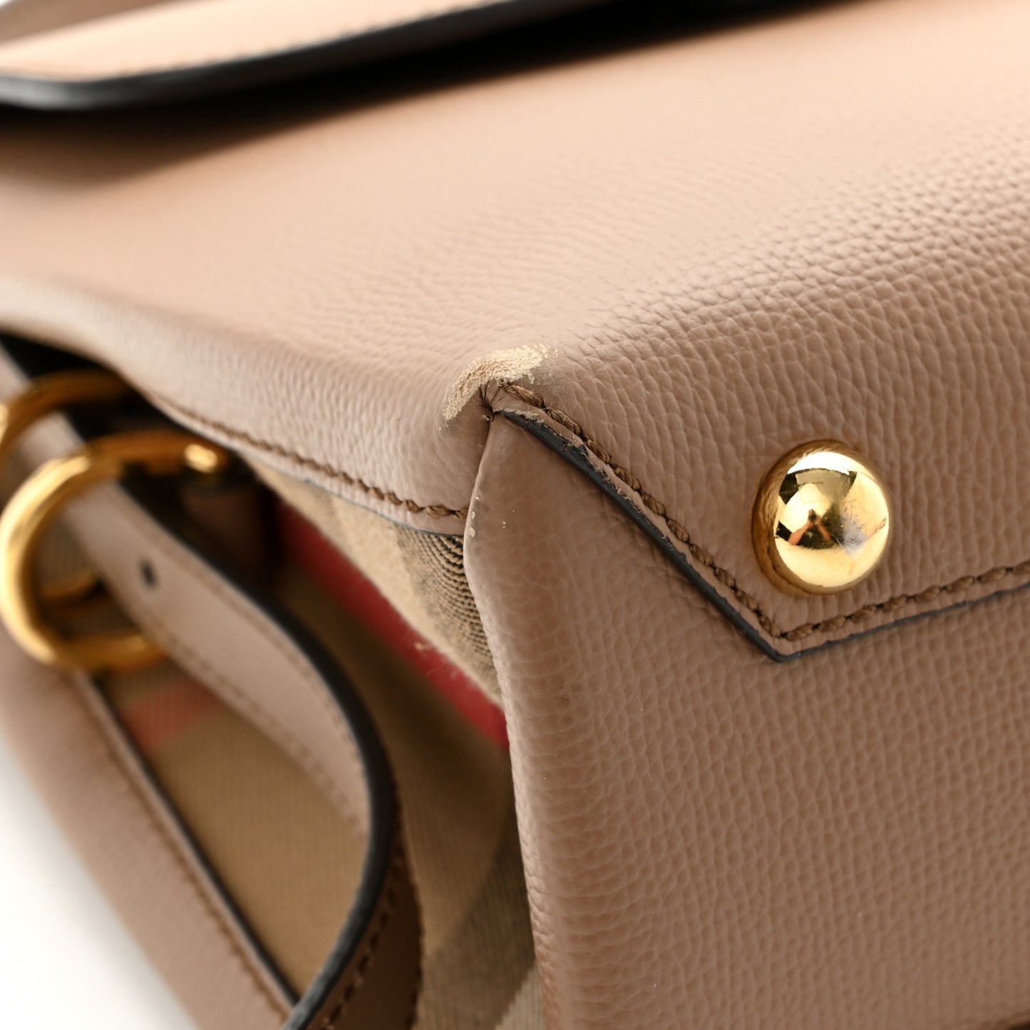 Derby Calfskin House Check Small Camberley Dark Sand