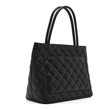 Chanel Caviar Quilted Medallion Tote Black 3 of 10